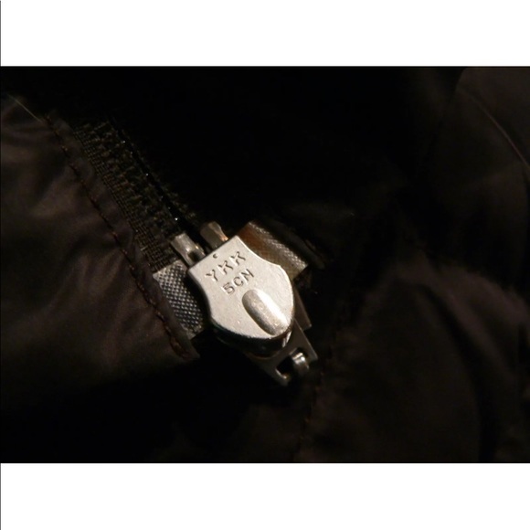 Moncler brown down puffy 3/4 length coat quilted - Picture 8 of 8